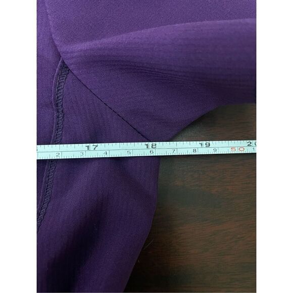 ScrubStar Supreme Stretch Eggplant Scrub Top Size X-Small - Picture 7 of 7